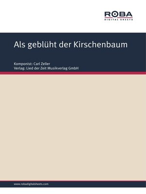 cover image of Als geblüht der Kirschenbaum